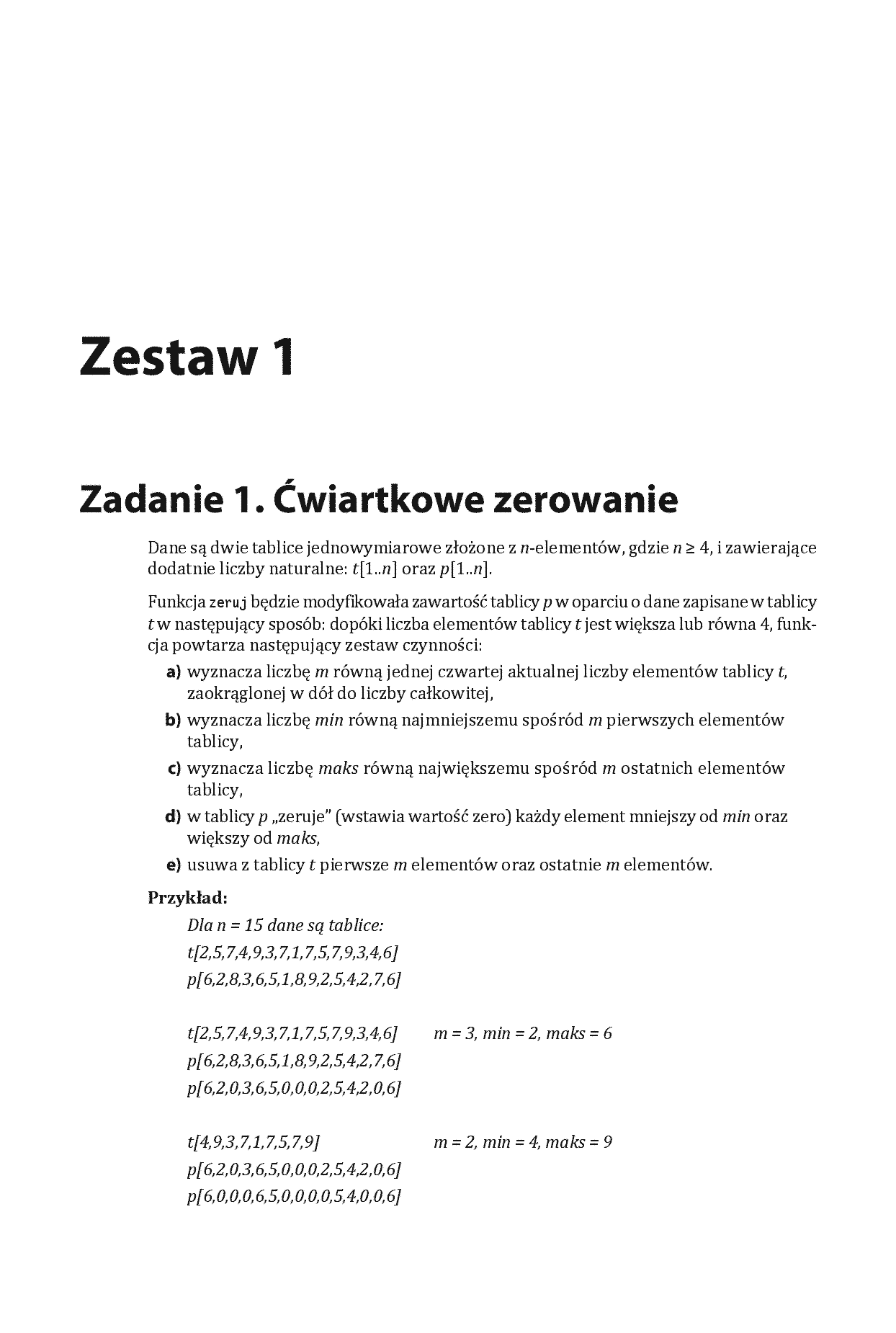 Fragment „Matura z informatyki. Zbiór zadań” — strona 5 z 12