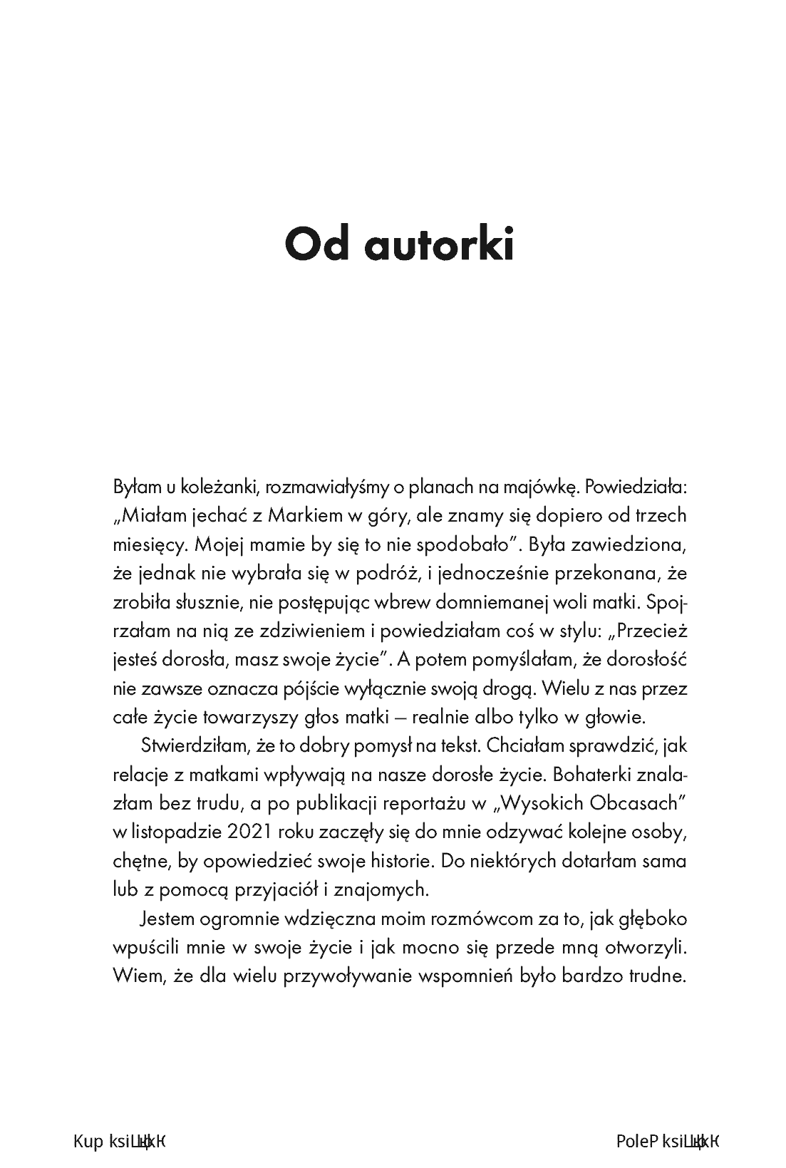 Fragment „Matka. O pierwszej, najważniejszej i nie zawsze łatwej relacji” — strona 5 z 18