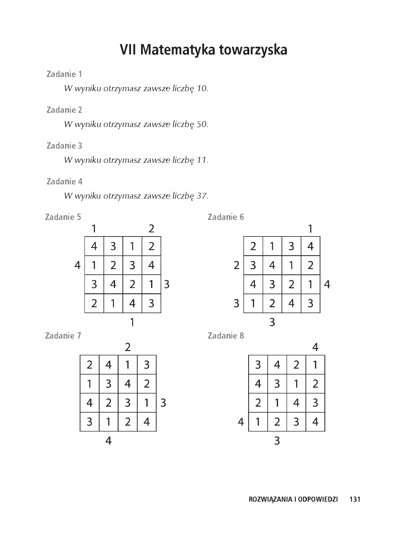 Fragment „Matematyczne łamańce. Wydanie II. Jeszcze więcej zagadek logicznych” — strona 8 z 10