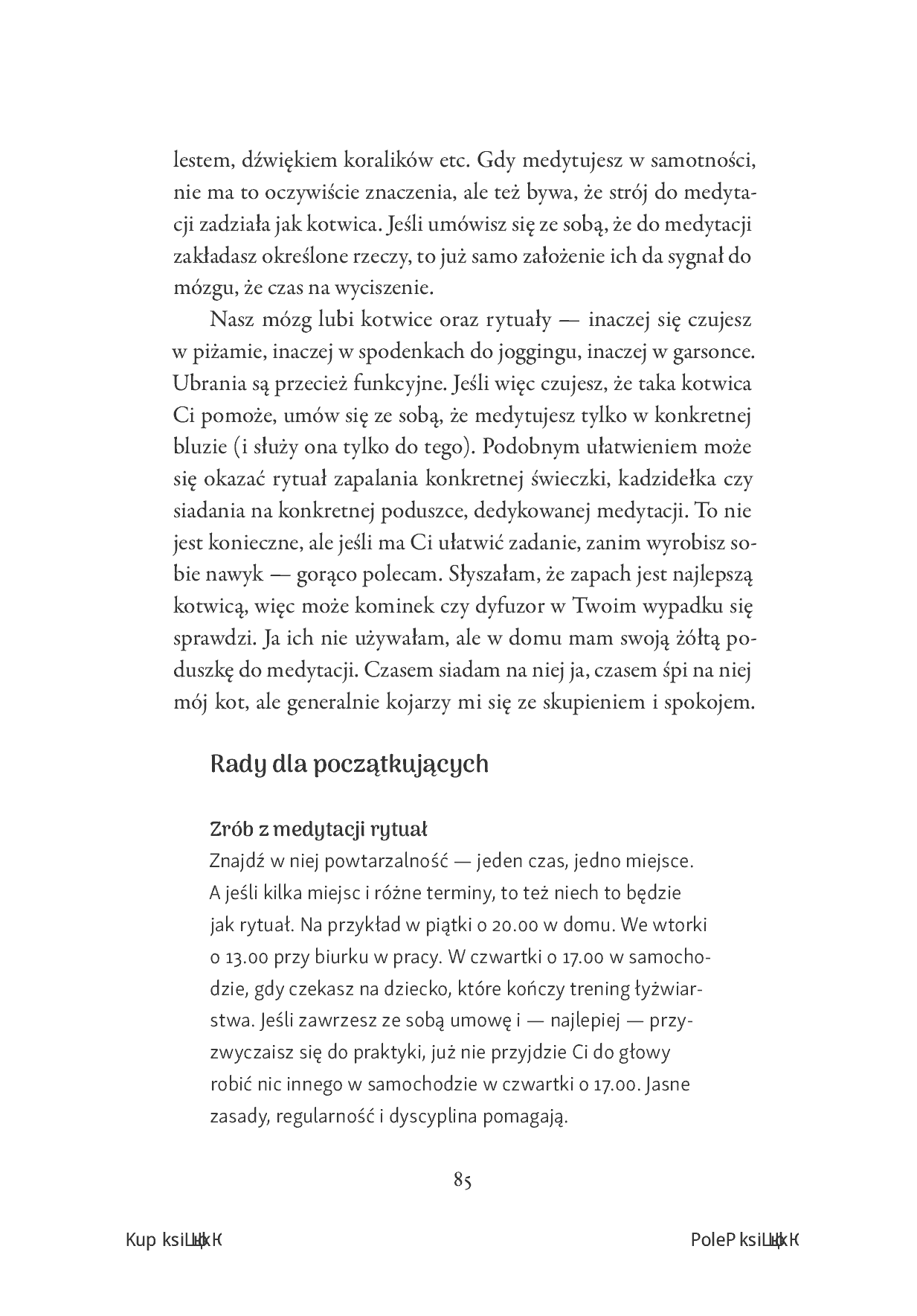 Fragment „Medytacja. Odkryj swój sposób na uspokojenie umysłu i ciała” — strona 7 z 14