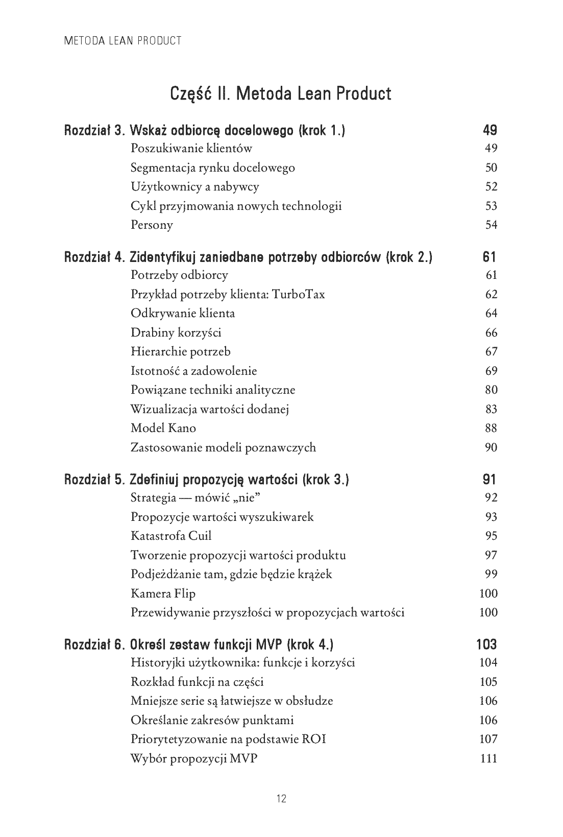 Fragment „Metoda Lean Product. Jak być innowacyjnym dzięki wykorzystaniu minimalnej koniecznej funkcjonalności i informacji zwrotnej od klientów” — strona 4 z 20