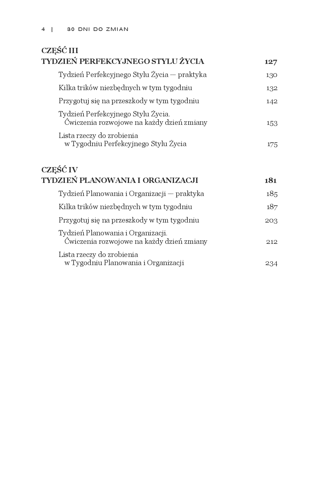 Fragment „30 Dni do Zmian. Dokonaj życiowej metamorfozy w kilka tygodni” — strona 4 z 30