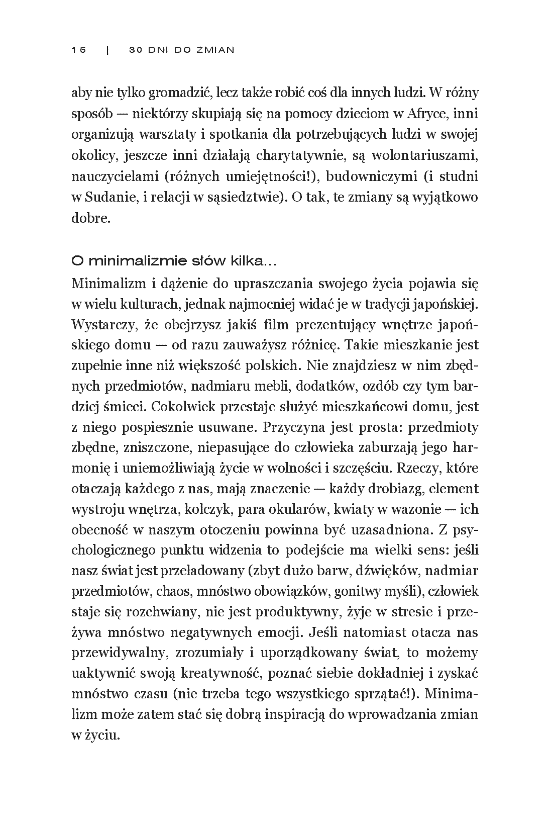 Fragment „30 Dni do Zmian. Dokonaj życiowej metamorfozy w kilka tygodni” — strona 8 z 30