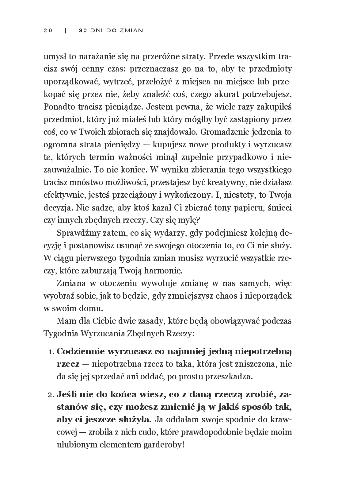 Fragment „30 Dni do Zmian. Dokonaj życiowej metamorfozy w kilka tygodni” — strona 12 z 30