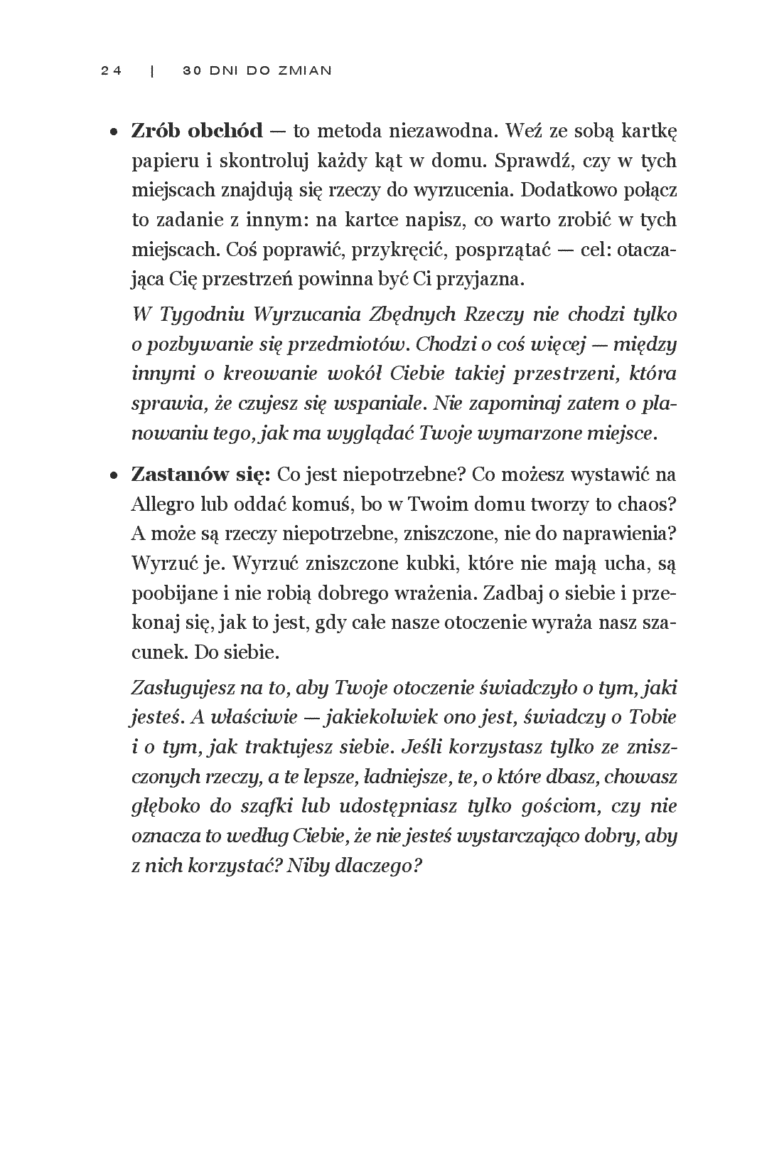 Fragment „30 Dni do Zmian. Dokonaj życiowej metamorfozy w kilka tygodni” — strona 16 z 30