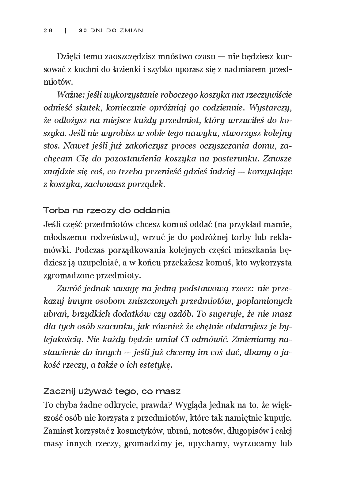 Fragment „30 Dni do Zmian. Dokonaj życiowej metamorfozy w kilka tygodni” — strona 20 z 30