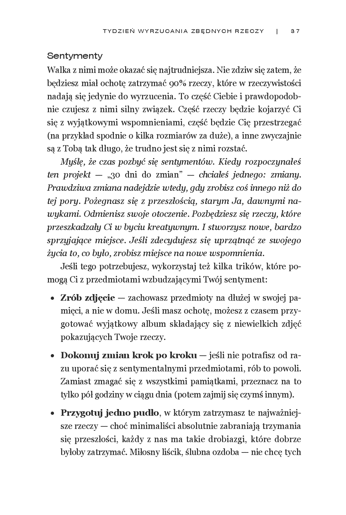 Fragment „30 Dni do Zmian. Dokonaj życiowej metamorfozy w kilka tygodni” — strona 29 z 30