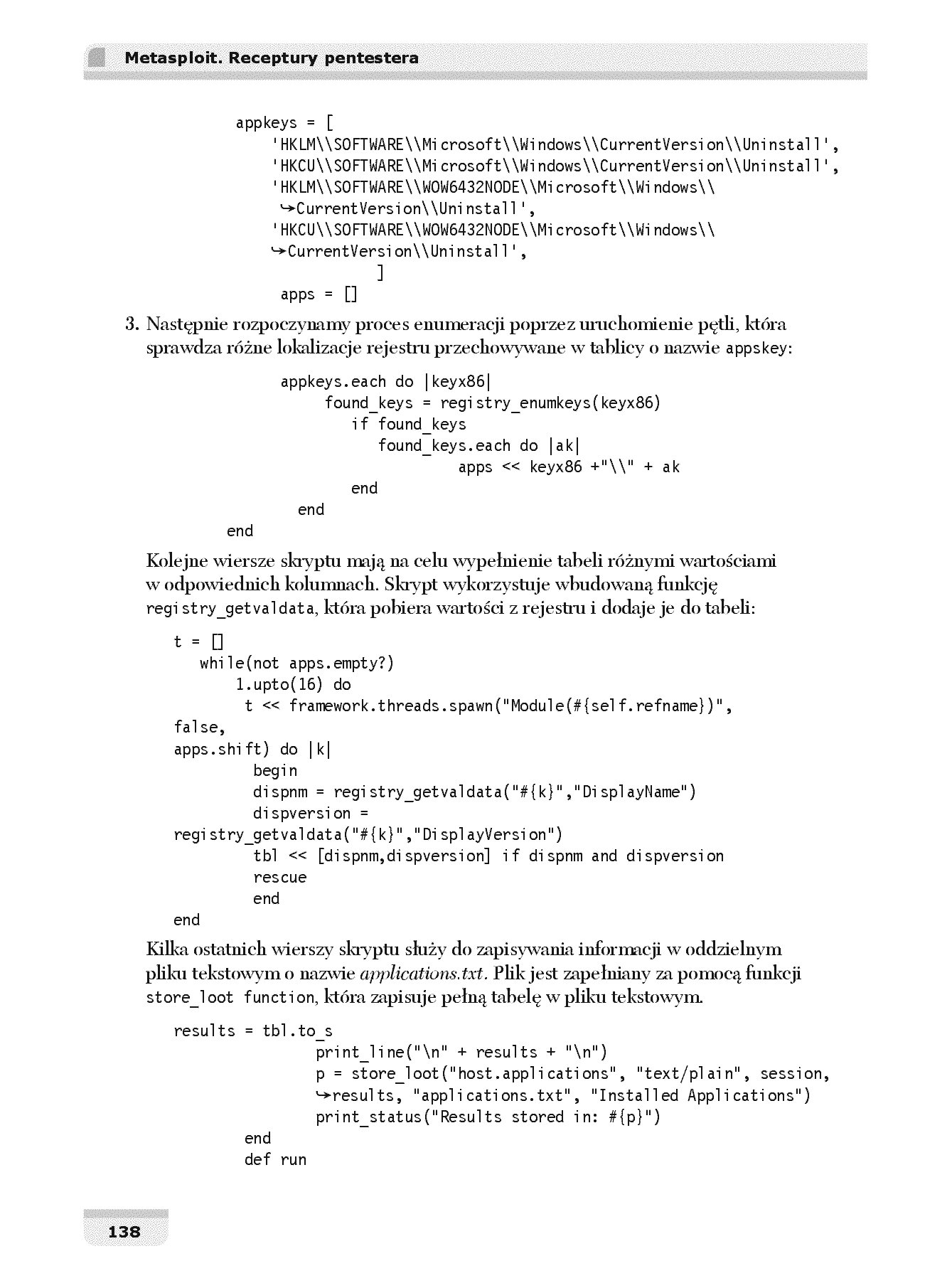 Fragment „Metasploit. Receptury pentestera. Wydanie II” — strona 24 z 30