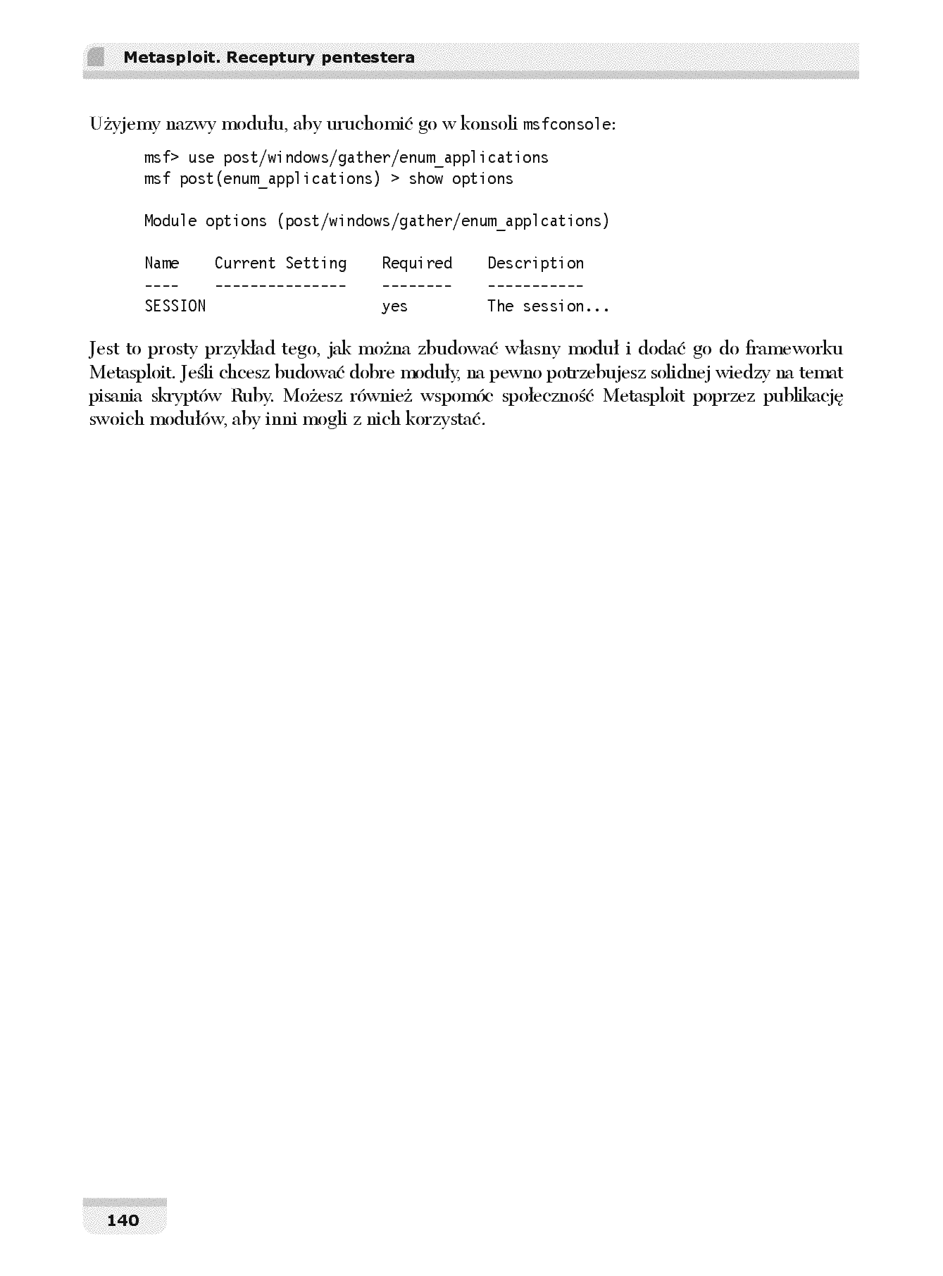 Fragment „Metasploit. Receptury pentestera. Wydanie II” — strona 26 z 30