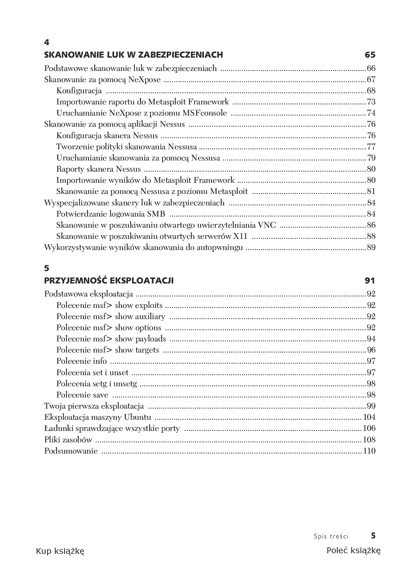 Fragment „Metasploit. Przewodnik po testach penetracyjnych” — strona 5 z 30