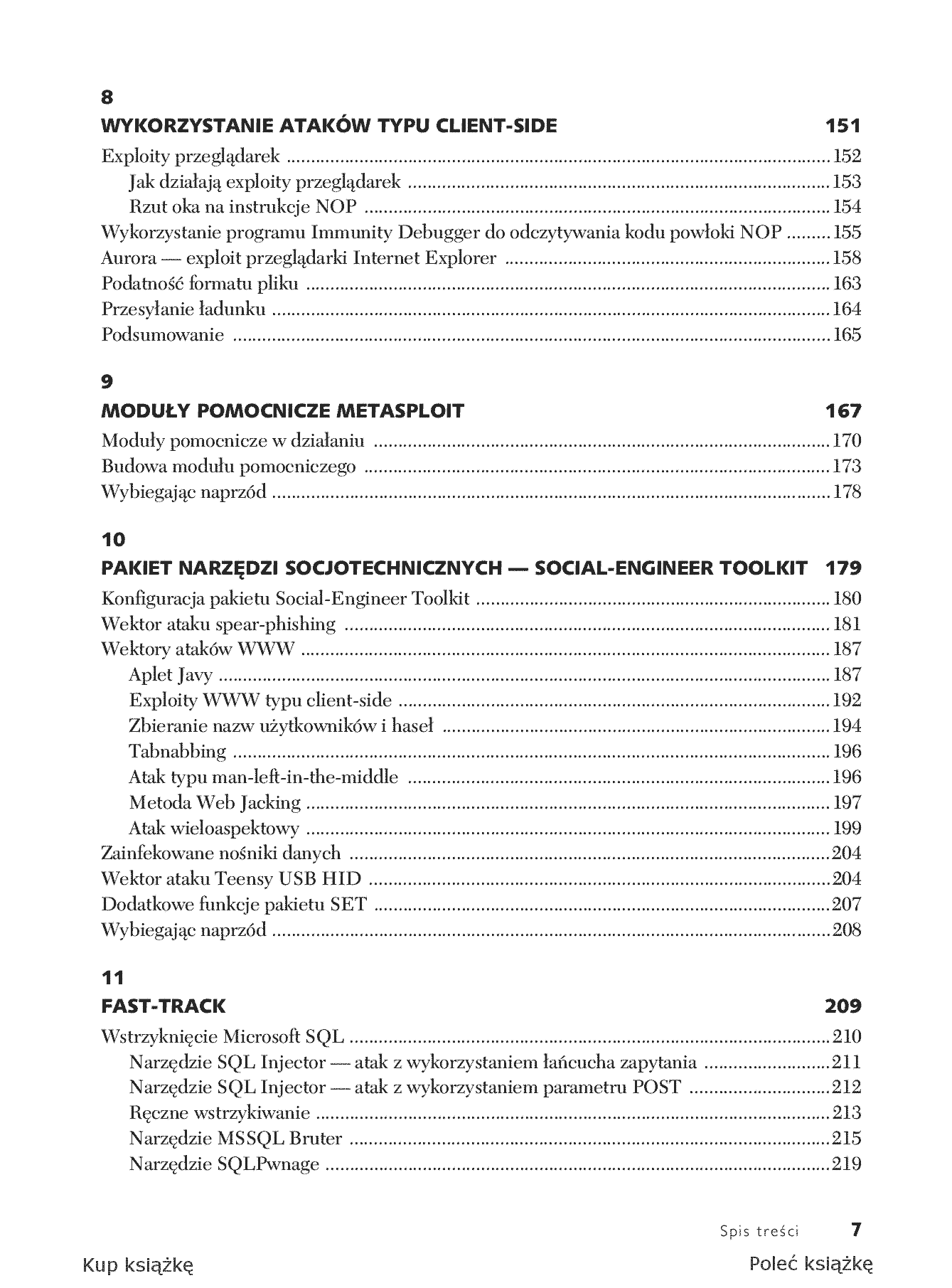 Fragment „Metasploit. Przewodnik po testach penetracyjnych” — strona 7 z 30