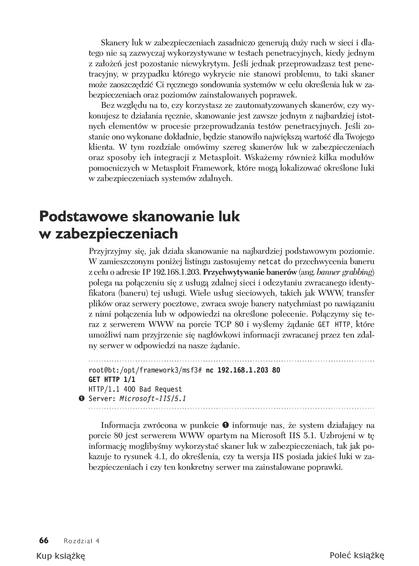 Fragment „Metasploit. Przewodnik po testach penetracyjnych” — strona 12 z 30