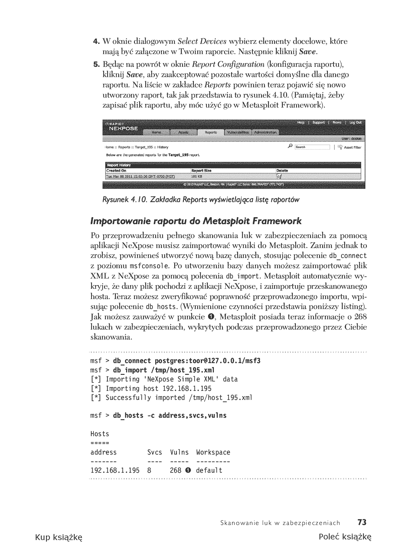 Fragment „Metasploit. Przewodnik po testach penetracyjnych” — strona 19 z 30