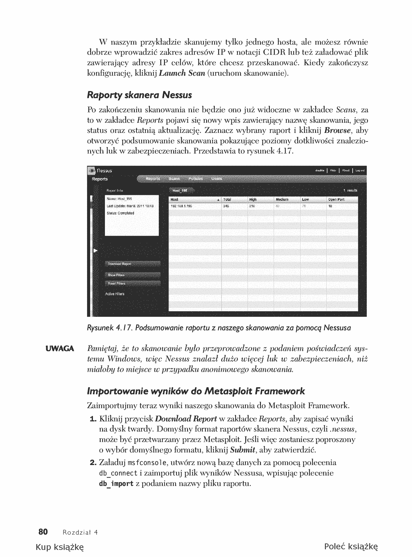 Fragment „Metasploit. Przewodnik po testach penetracyjnych” — strona 26 z 30