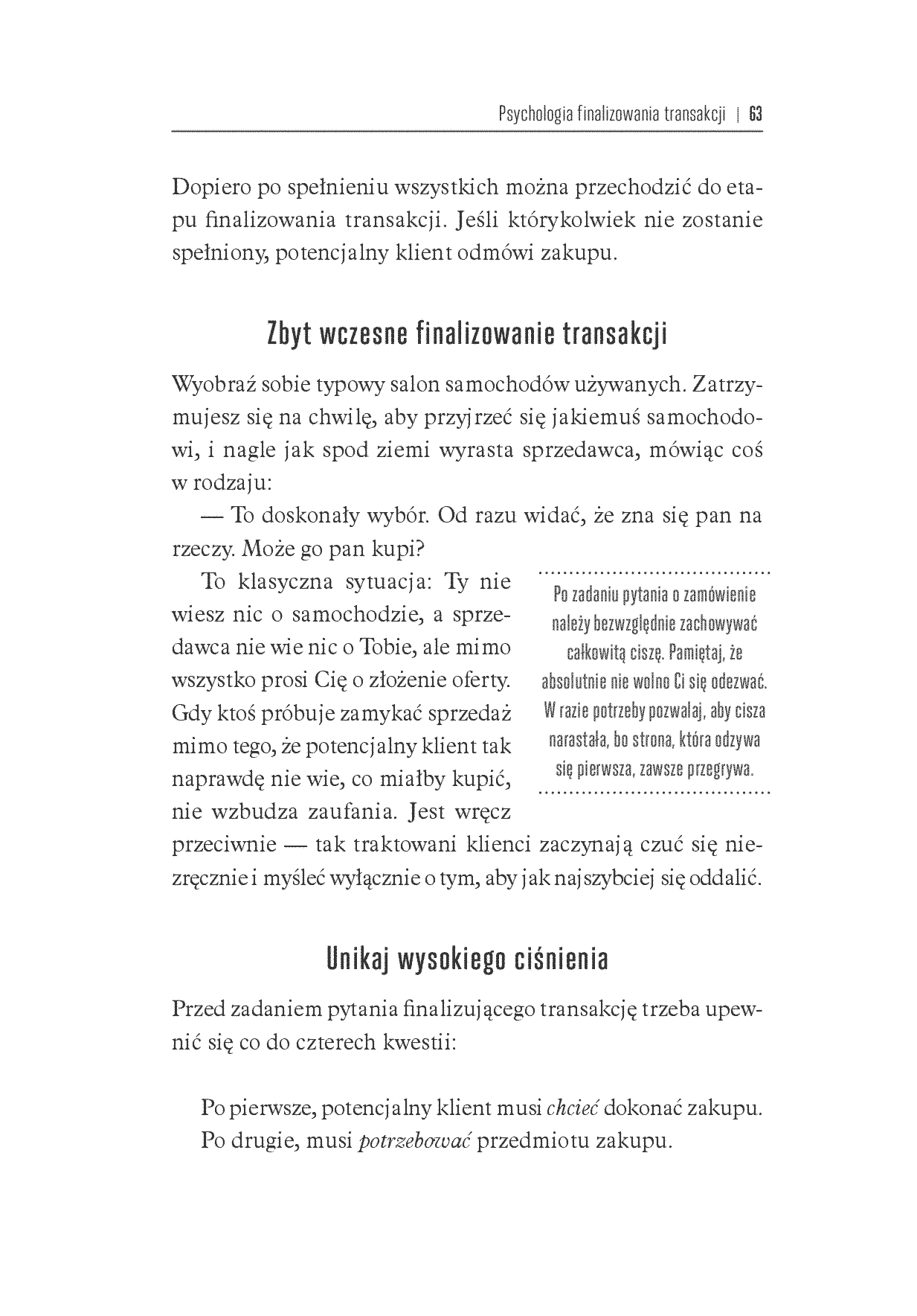 Fragment „Mistrzowskie domykanie transakcji. Klucz do zarabiania pieniędzy w sferze profesjonalnej sprzedaży” — strona 9 z 30