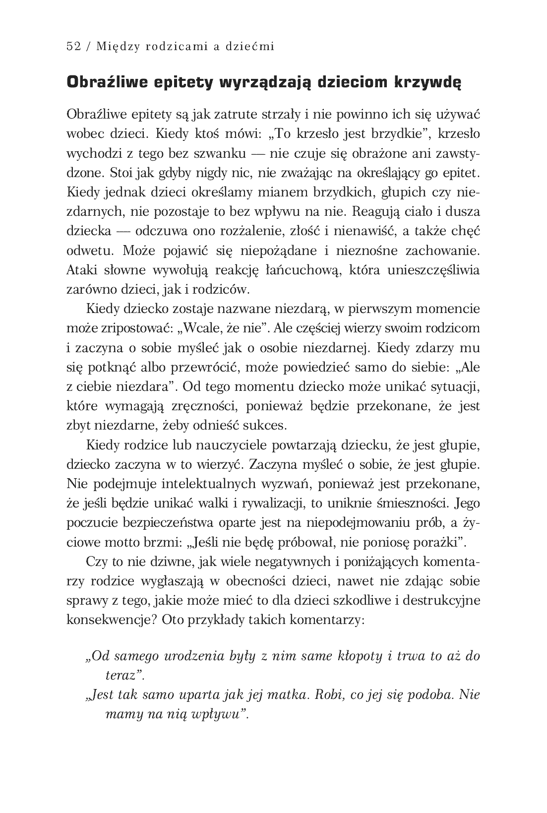 Fragment „Między rodzicami a dziećmi. Przyjazne kontakty z pociechami” — strona 17 z 29