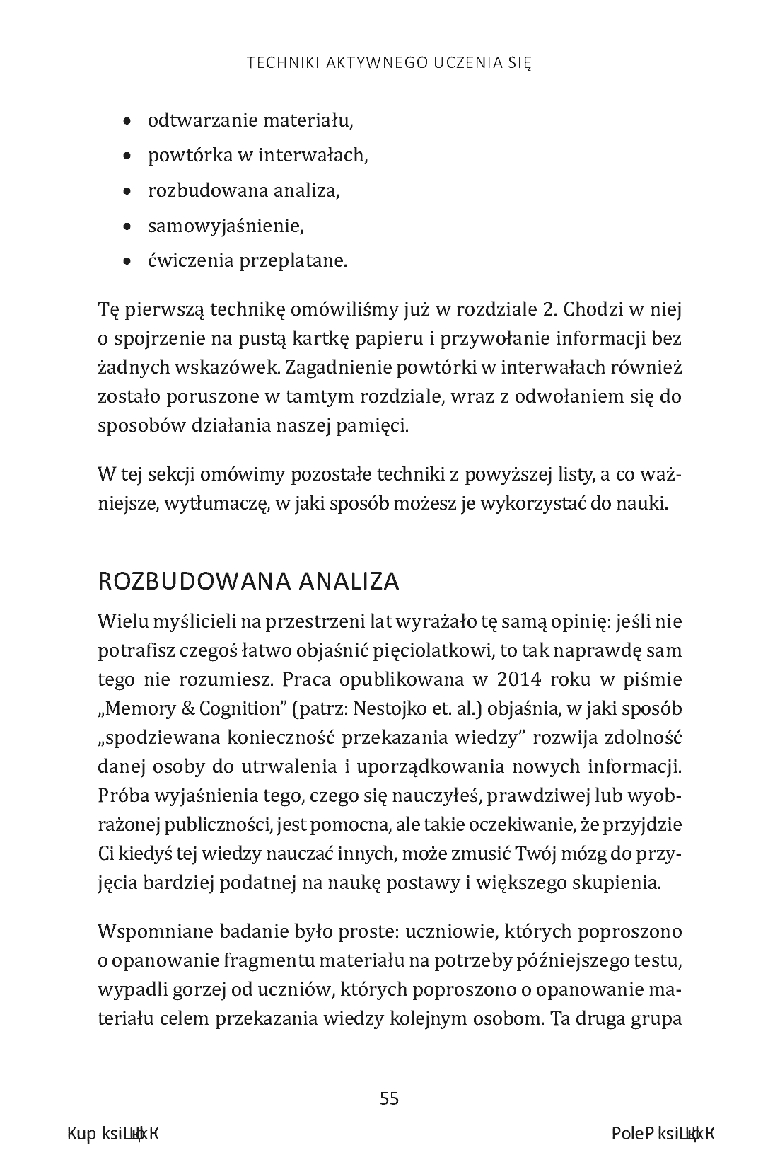 Fragment „Mistrz efektywnej nauki. Zaawansowane metody przyswajania wiedzy i doskonalenia umiejętności” — strona 9 z 22