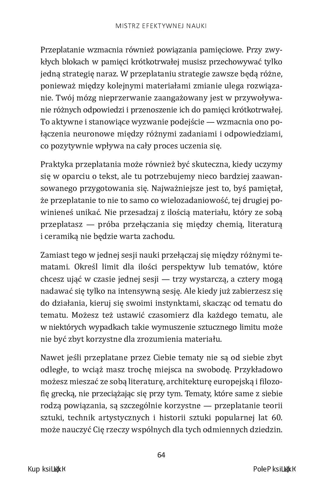 Fragment „Mistrz efektywnej nauki. Zaawansowane metody przyswajania wiedzy i doskonalenia umiejętności” — strona 18 z 22