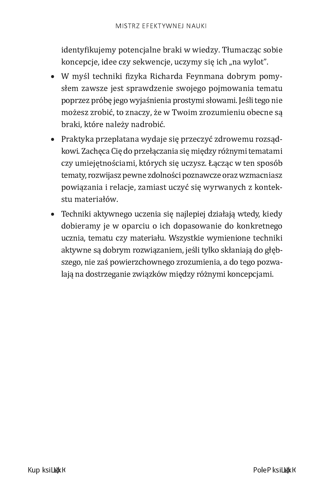 Fragment „Mistrz efektywnej nauki. Zaawansowane metody przyswajania wiedzy i doskonalenia umiejętności” — strona 20 z 22
