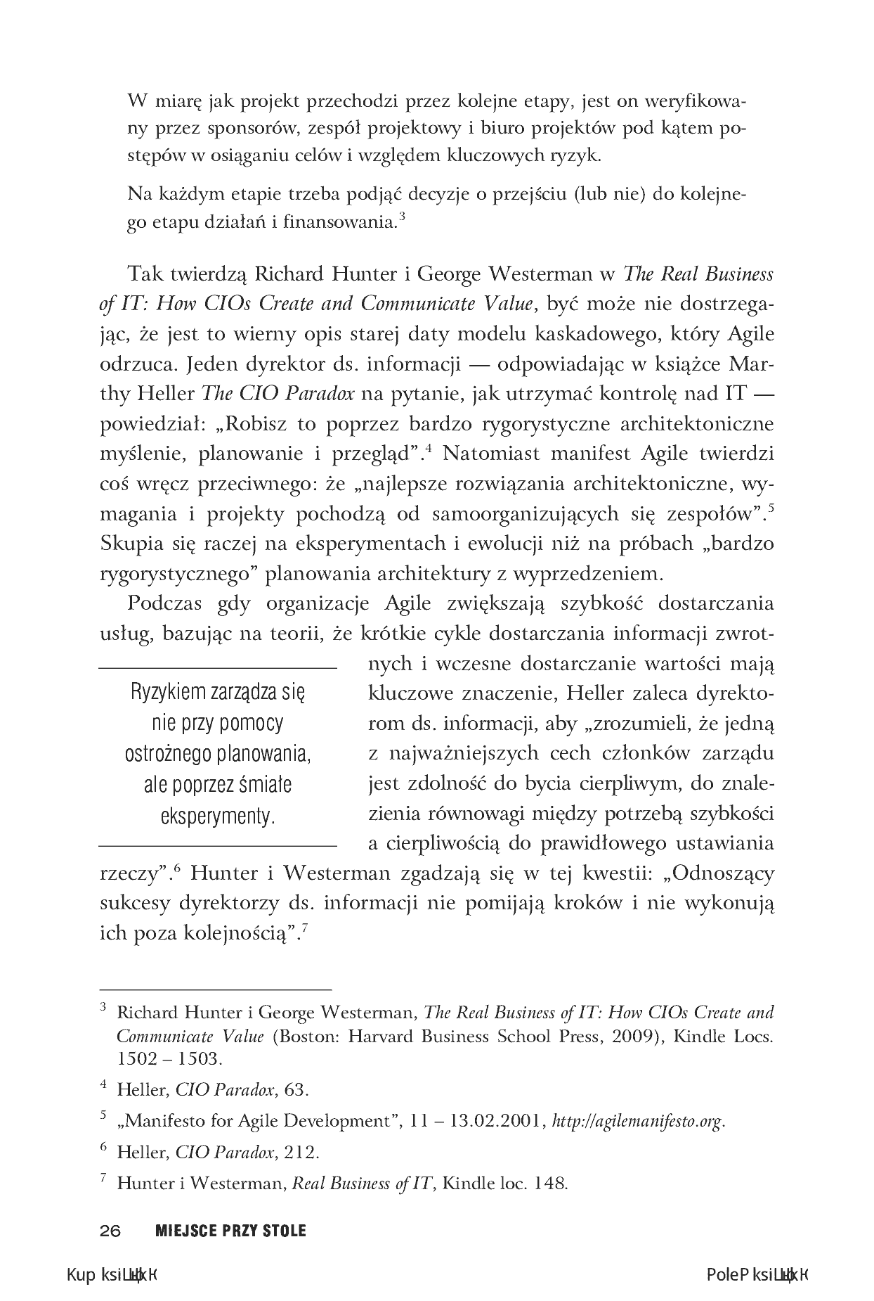 Fragment „Miejsce przy stole. Przywództwo w IT w czasach Agile” — strona 8 z 30