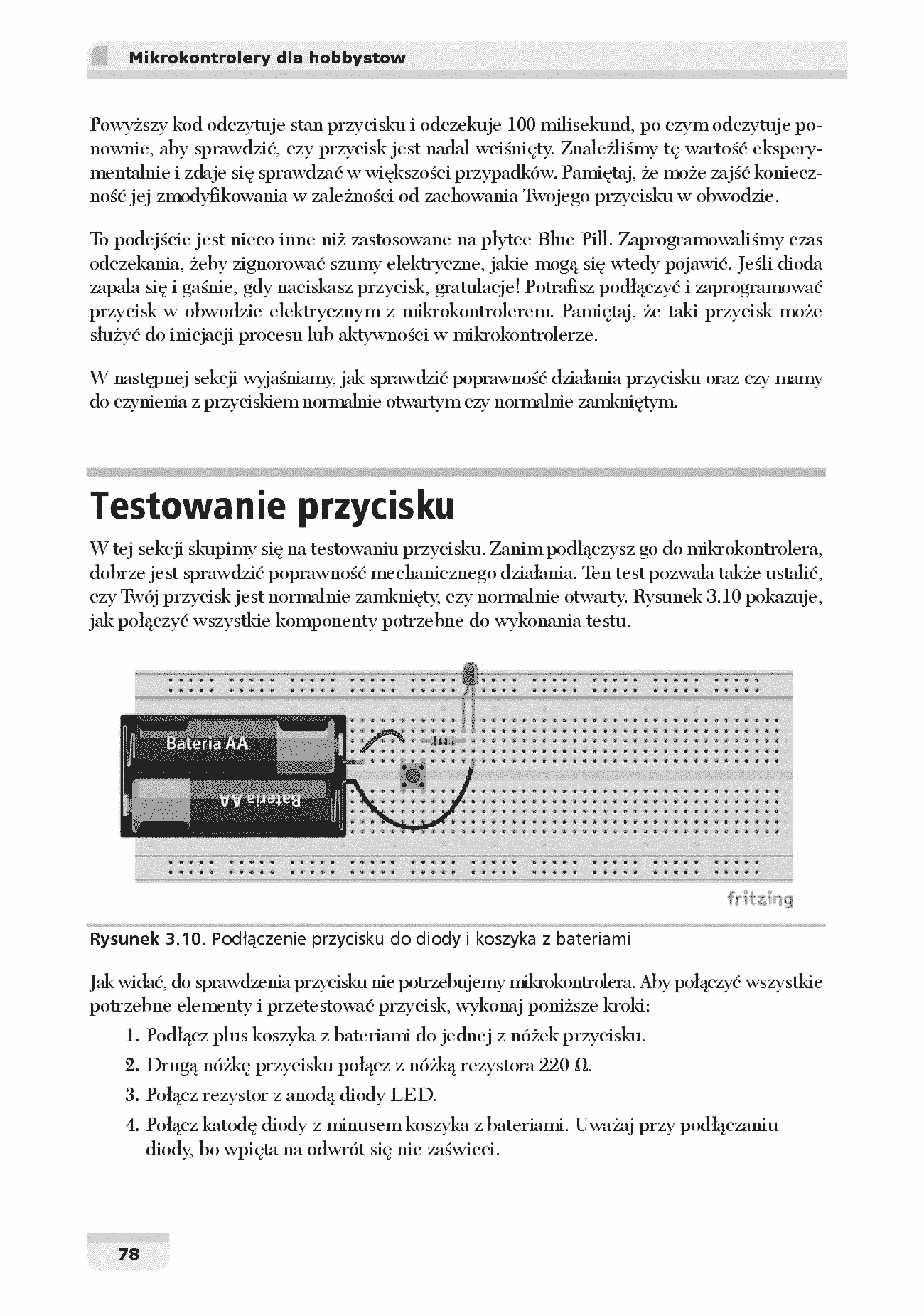Fragment „Mikrokontrolery dla hobbystów. Projekty DIY w języku C i C++” — strona 22 z 26