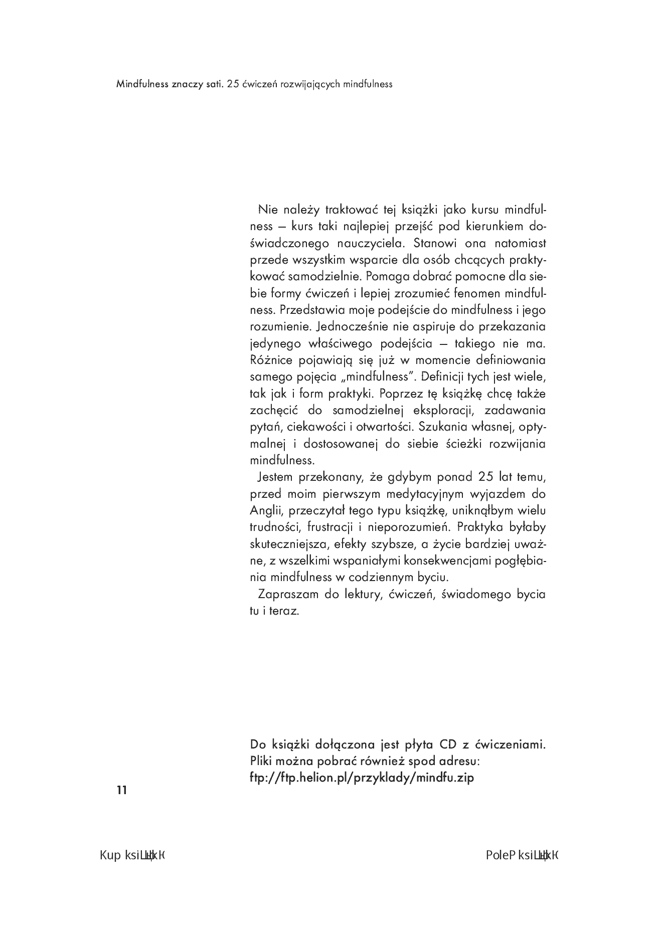 Fragment „Mindfulness znaczy sati. 25 ćwiczeń rozwijających mindfulness” — strona 7 z 10