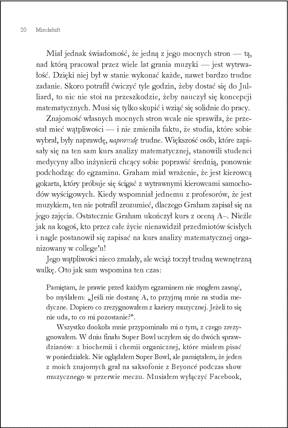 Fragment „Mindshift. Zmień sposób myślenia i odkryj swój prawdziwy potencjał” — strona 16 z 26