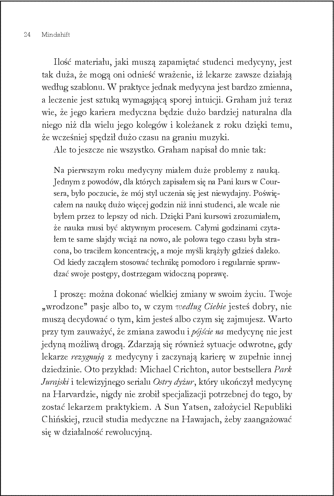 Fragment „Mindshift. Zmień sposób myślenia i odkryj swój prawdziwy potencjał” — strona 20 z 26