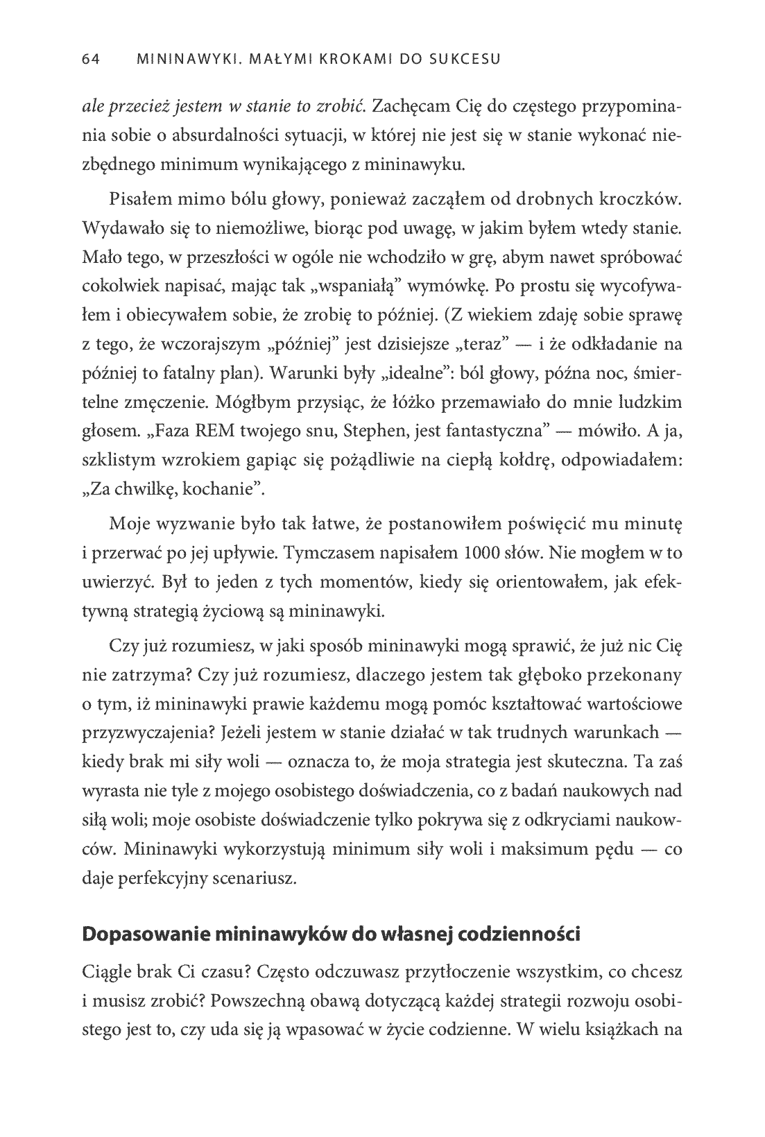 Fragment „Mininawyki. Małymi krokami do sukcesu” — strona 18 z 22