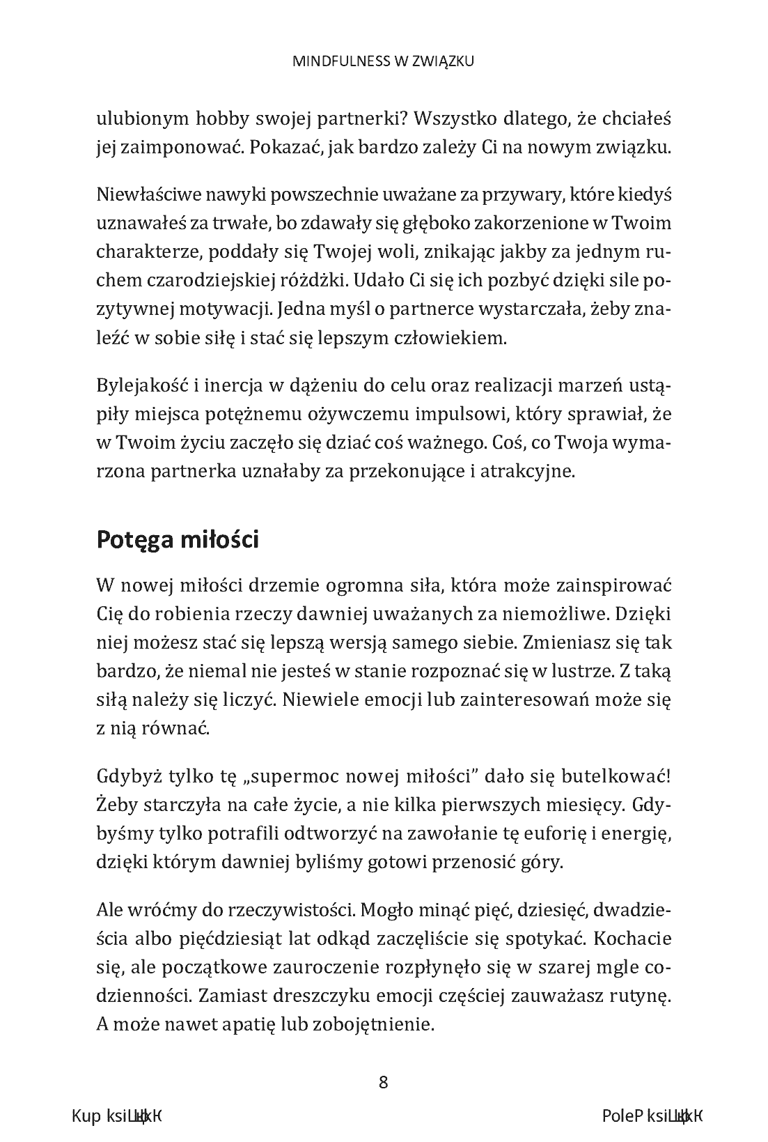 Fragment „Mindfulness w związku. 25 nawyków, które zwiększają intymność, pielęgnują bliskość i pogłębiają więzi” — strona 6 z 28