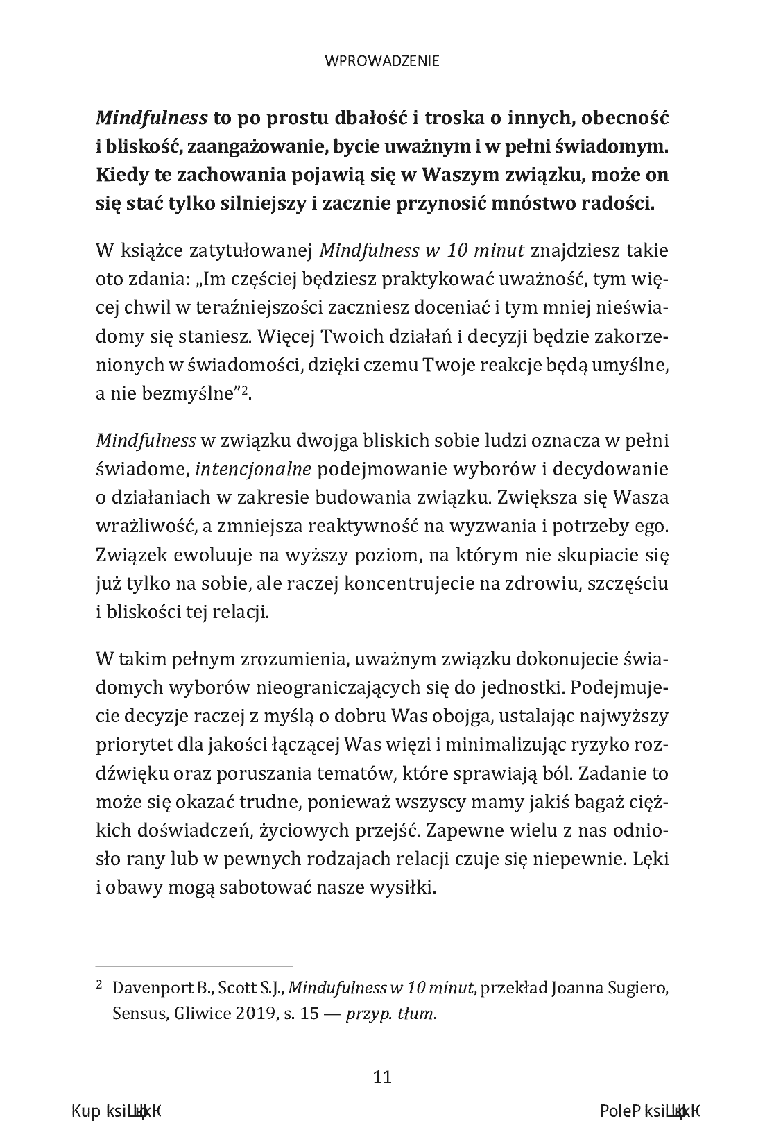 Fragment „Mindfulness w związku. 25 nawyków, które zwiększają intymność, pielęgnują bliskość i pogłębiają więzi” — strona 9 z 28