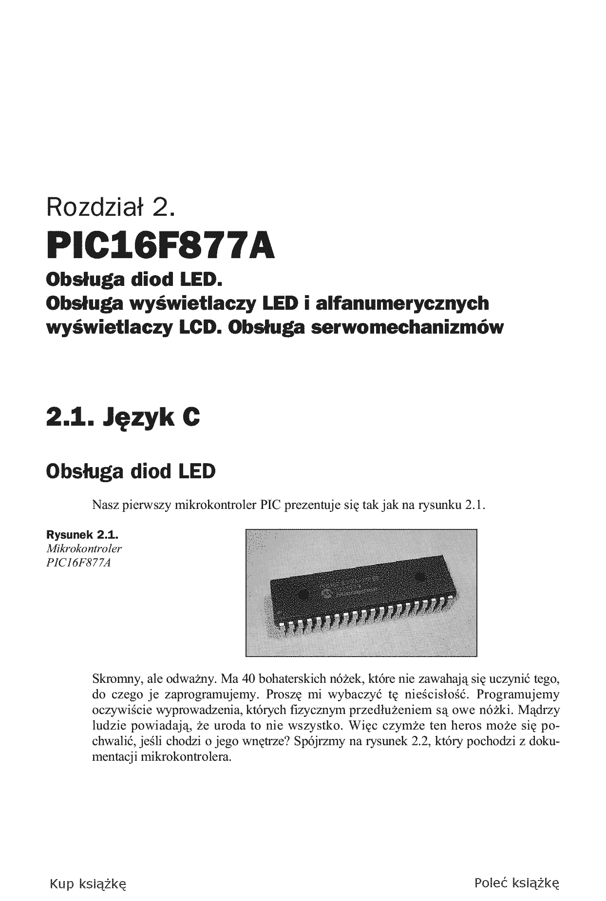 Fragment „Mikrokontrolery PIC w praktycznych zastosowaniach” — strona 7 z 30