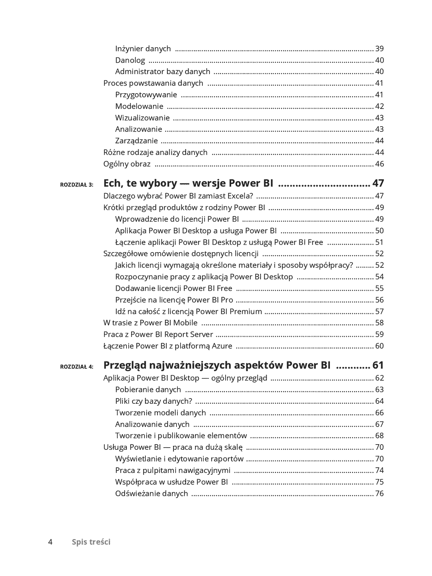 Fragment „Microsoft Power BI dla bystrzaków” — strona 4 z 30
