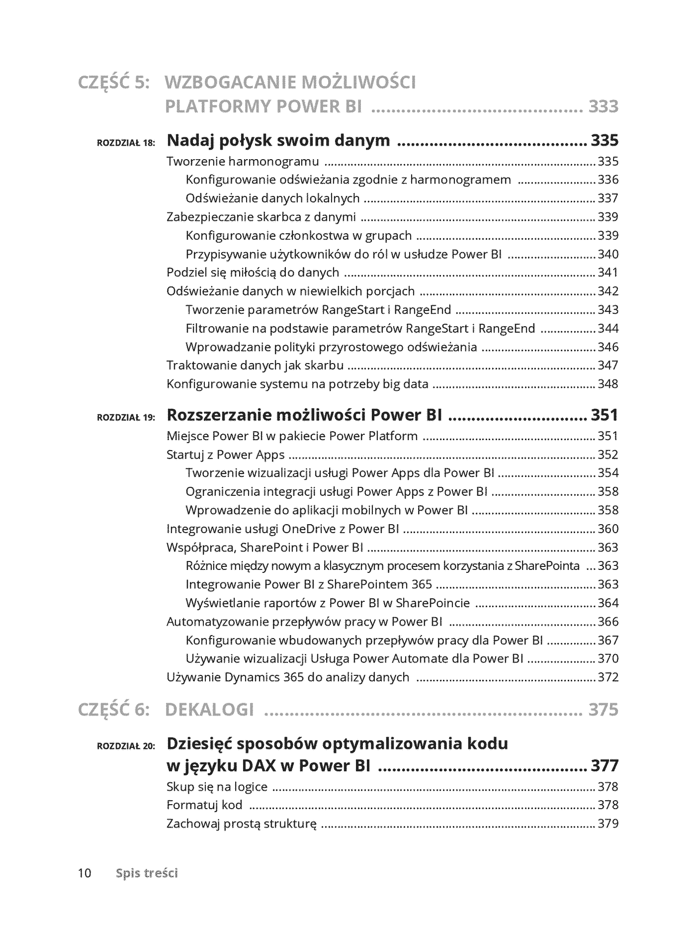 Fragment „Microsoft Power BI dla bystrzaków” — strona 10 z 30