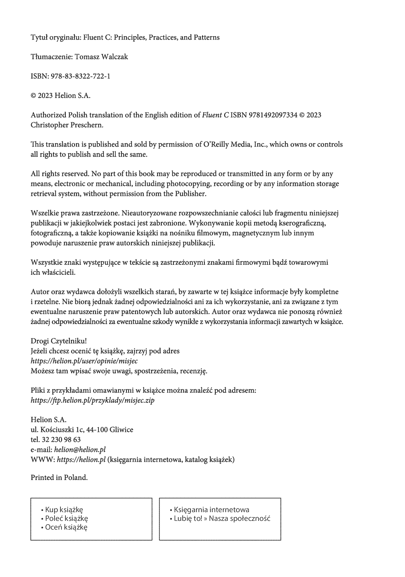 Fragment „Mistrz języka C. Najlepsze zasady, praktyki i wzorce” — strona 2 z 30