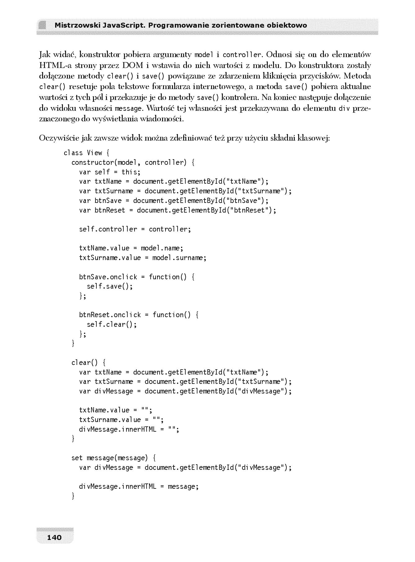 Fragment „Mistrzowski JavaScript. Programowanie zorientowane obiektowo” — strona 14 z 30