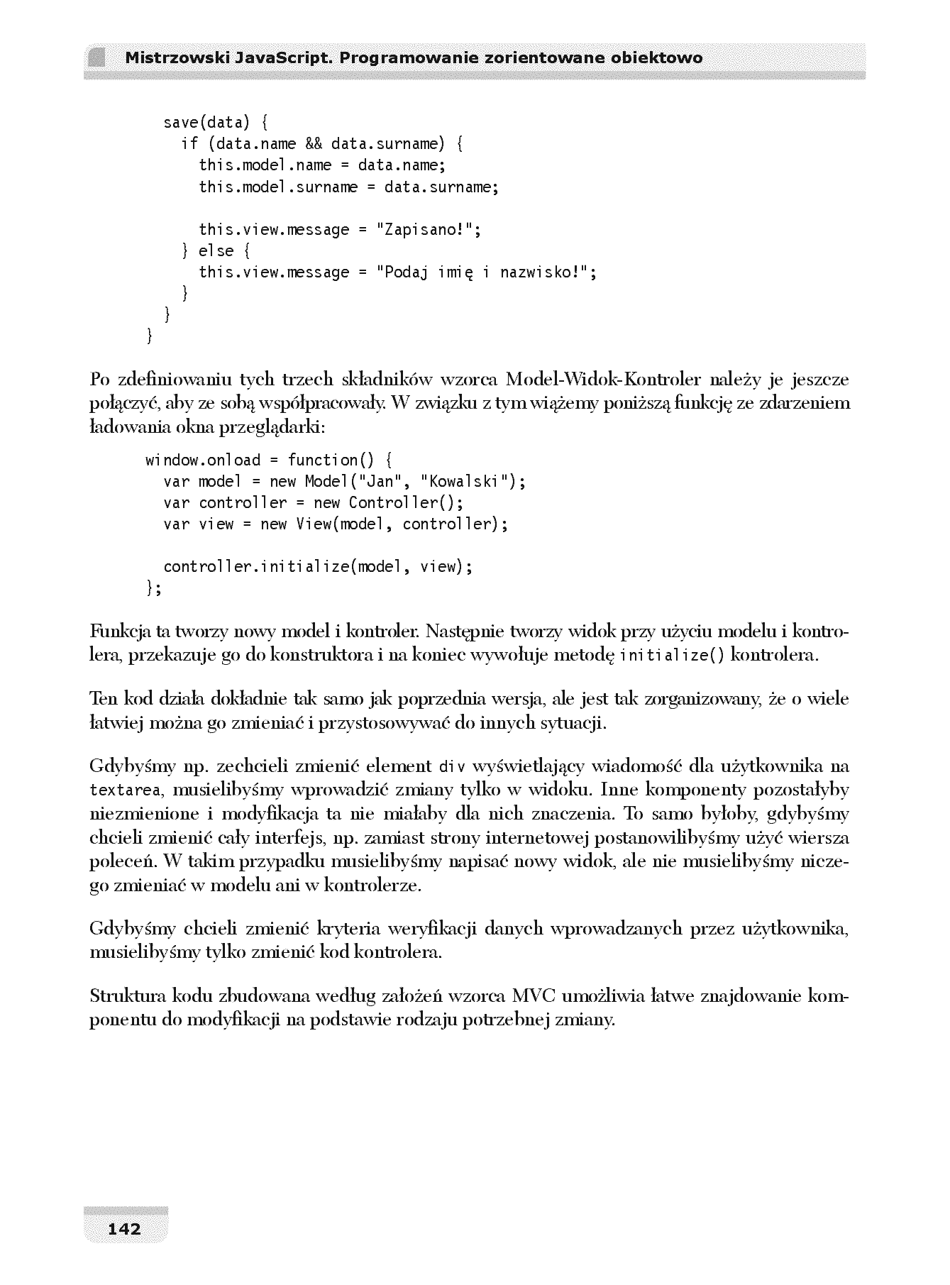 Fragment „Mistrzowski JavaScript. Programowanie zorientowane obiektowo” — strona 16 z 30