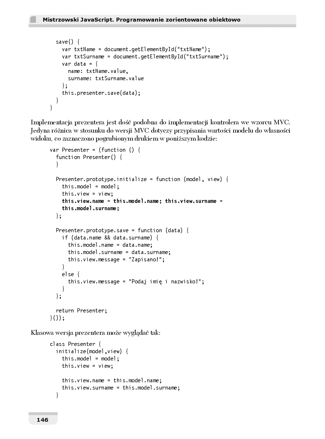 Fragment „Mistrzowski JavaScript. Programowanie zorientowane obiektowo” — strona 20 z 30