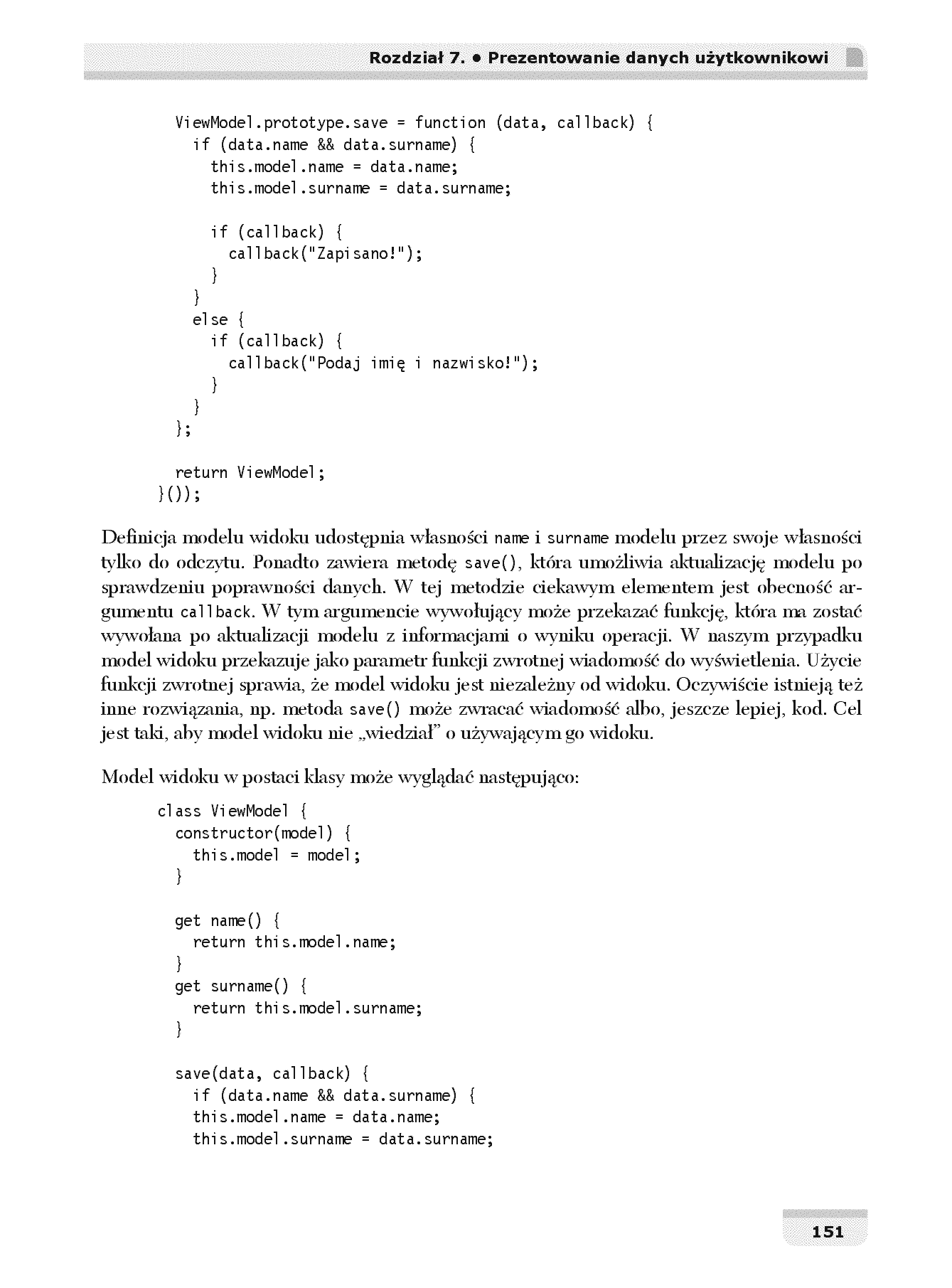 Fragment „Mistrzowski JavaScript. Programowanie zorientowane obiektowo” — strona 25 z 30