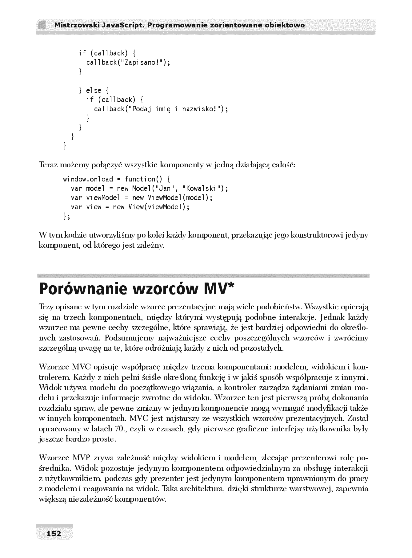 Fragment „Mistrzowski JavaScript. Programowanie zorientowane obiektowo” — strona 26 z 30