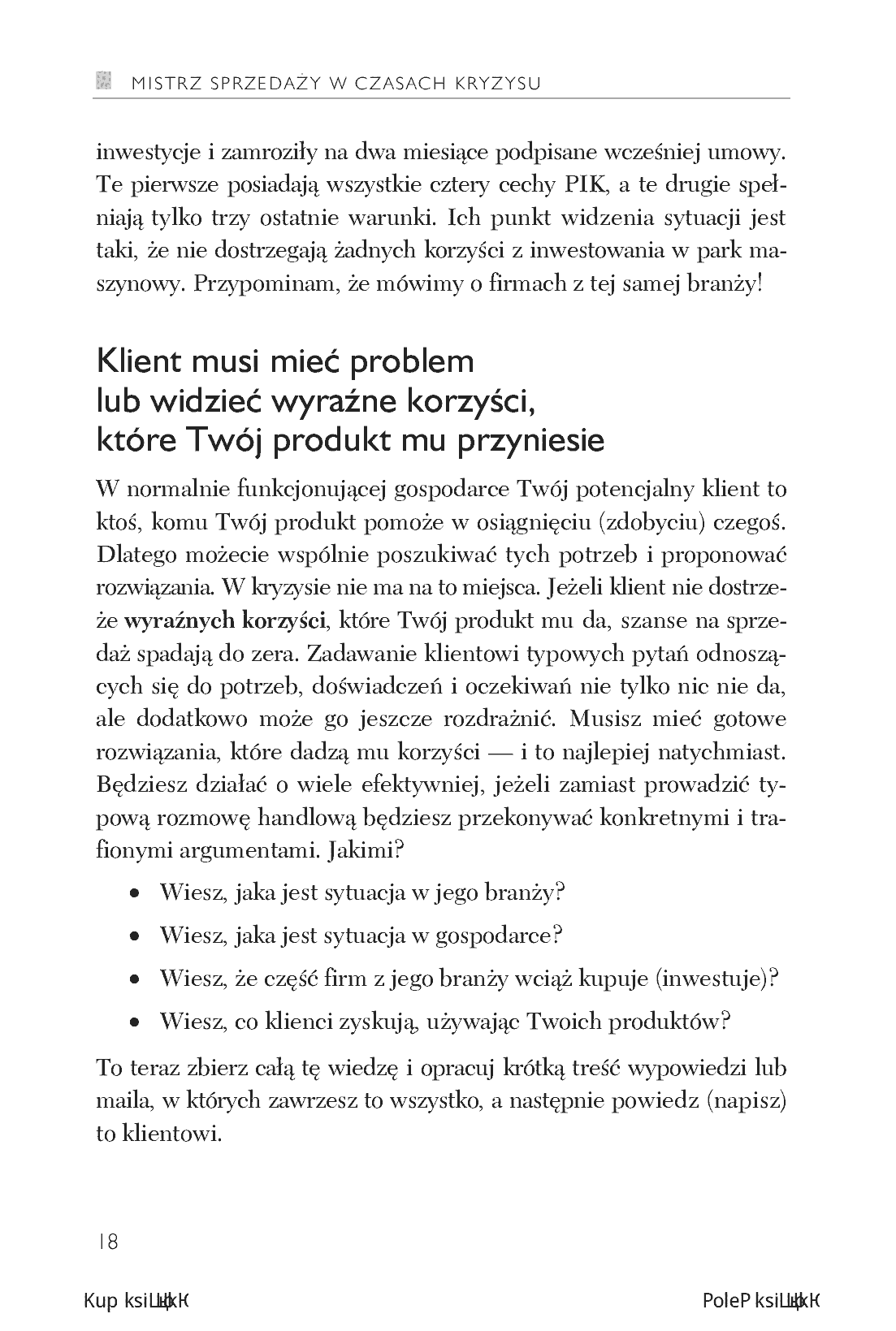 Fragment „Mistrz sprzedaży w czasach kryzysu” — strona 10 z 18