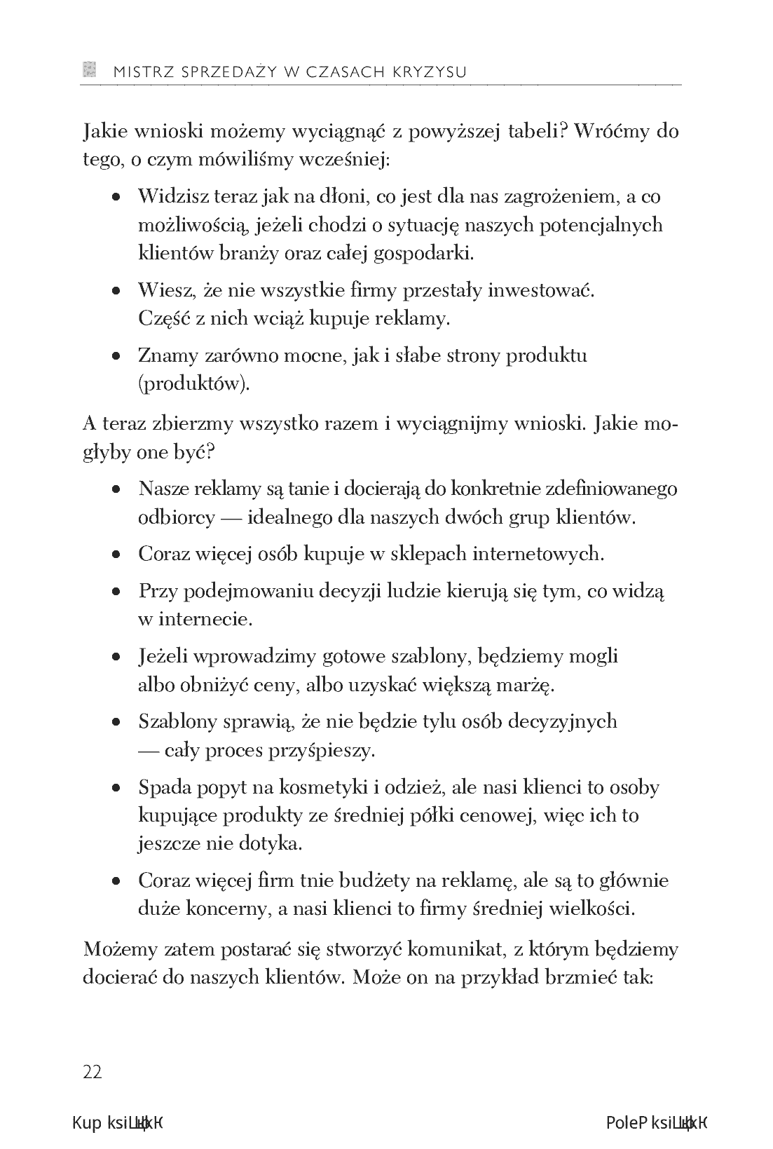Fragment „Mistrz sprzedaży w czasach kryzysu” — strona 14 z 18