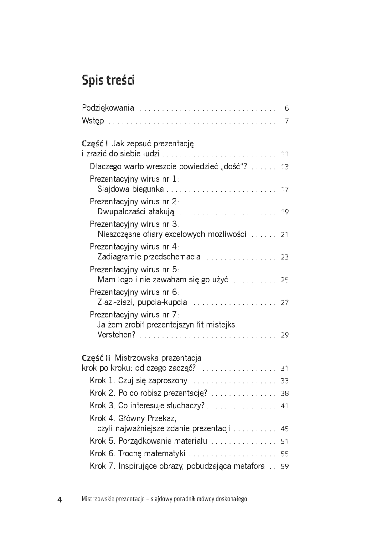 Fragment „Mistrzowskie prezentacje slajdowy poradnik mówcy doskonałego” — strona 3 z 19