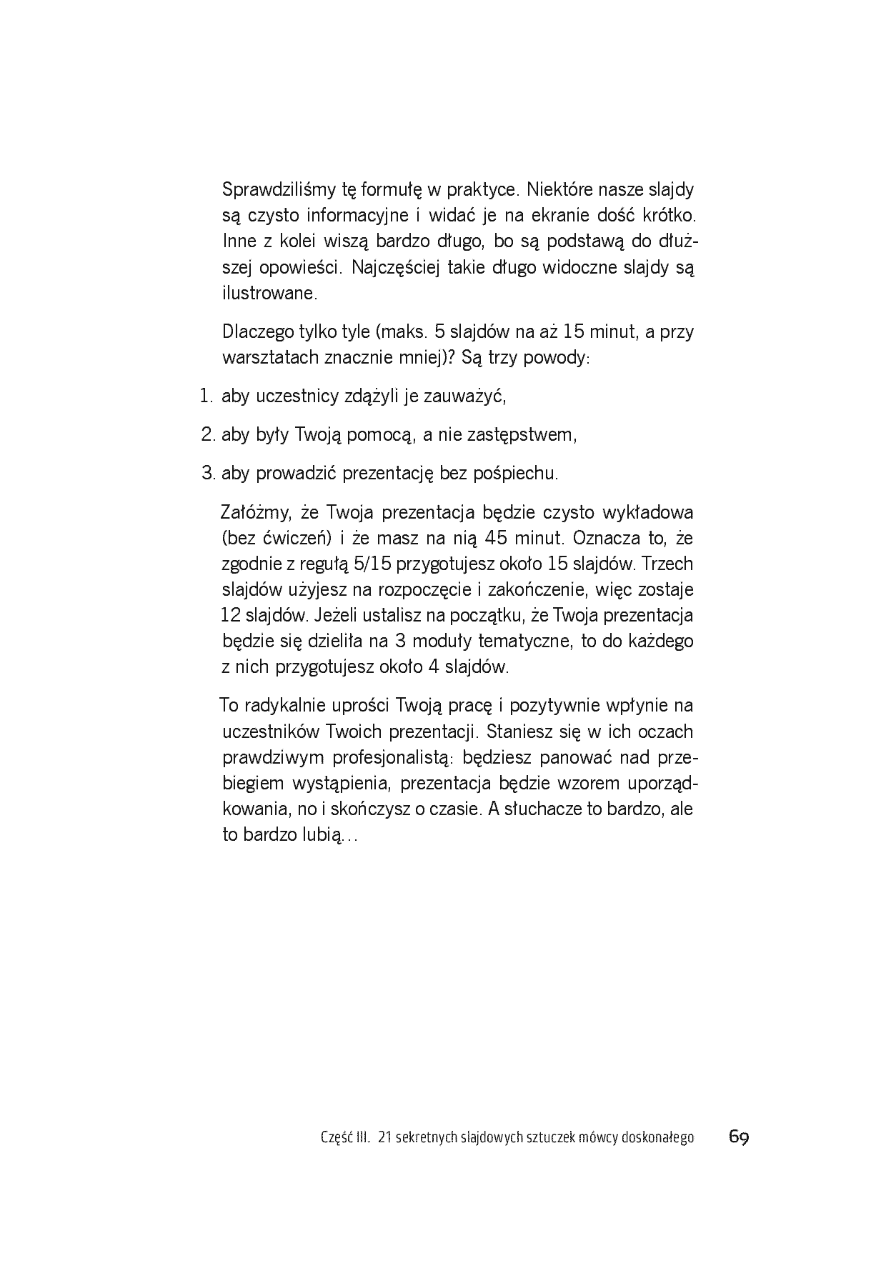Fragment „Mistrzowskie prezentacje slajdowy poradnik mówcy doskonałego” — strona 9 z 19