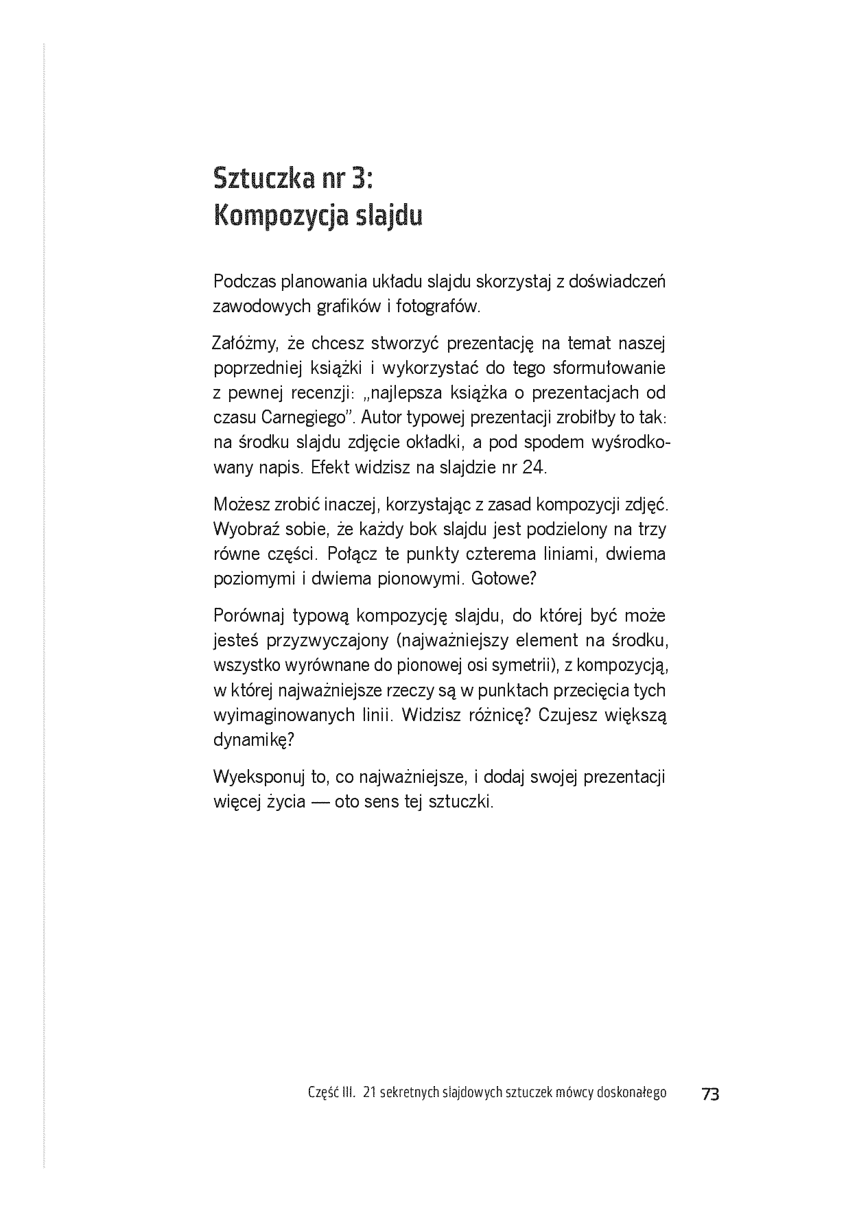 Fragment „Mistrzowskie prezentacje slajdowy poradnik mówcy doskonałego” — strona 13 z 19