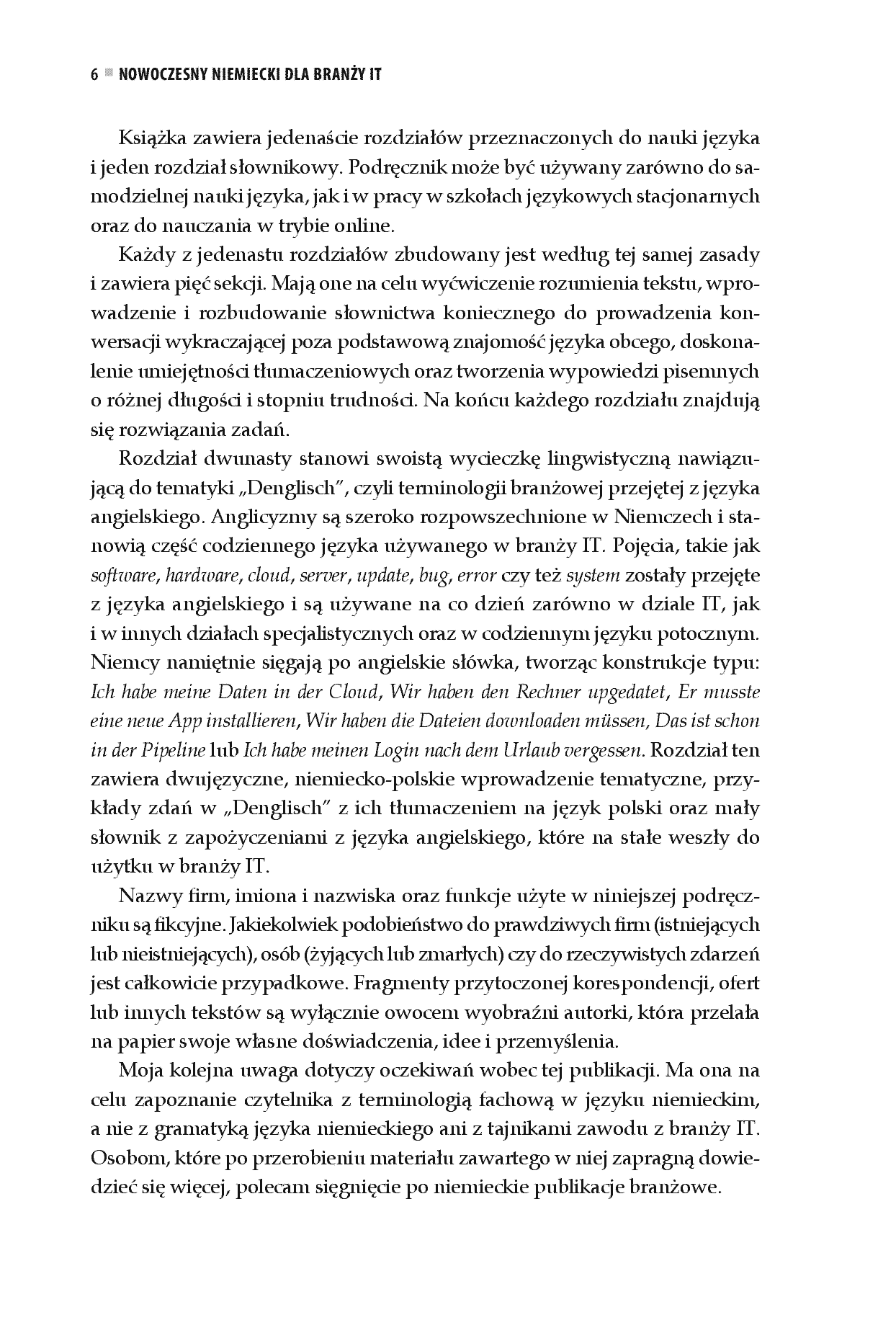 Fragment „Nowoczesny niemiecki dla branży IT. Praktyczne przykłady i ćwiczenia” — strona 6 z 30