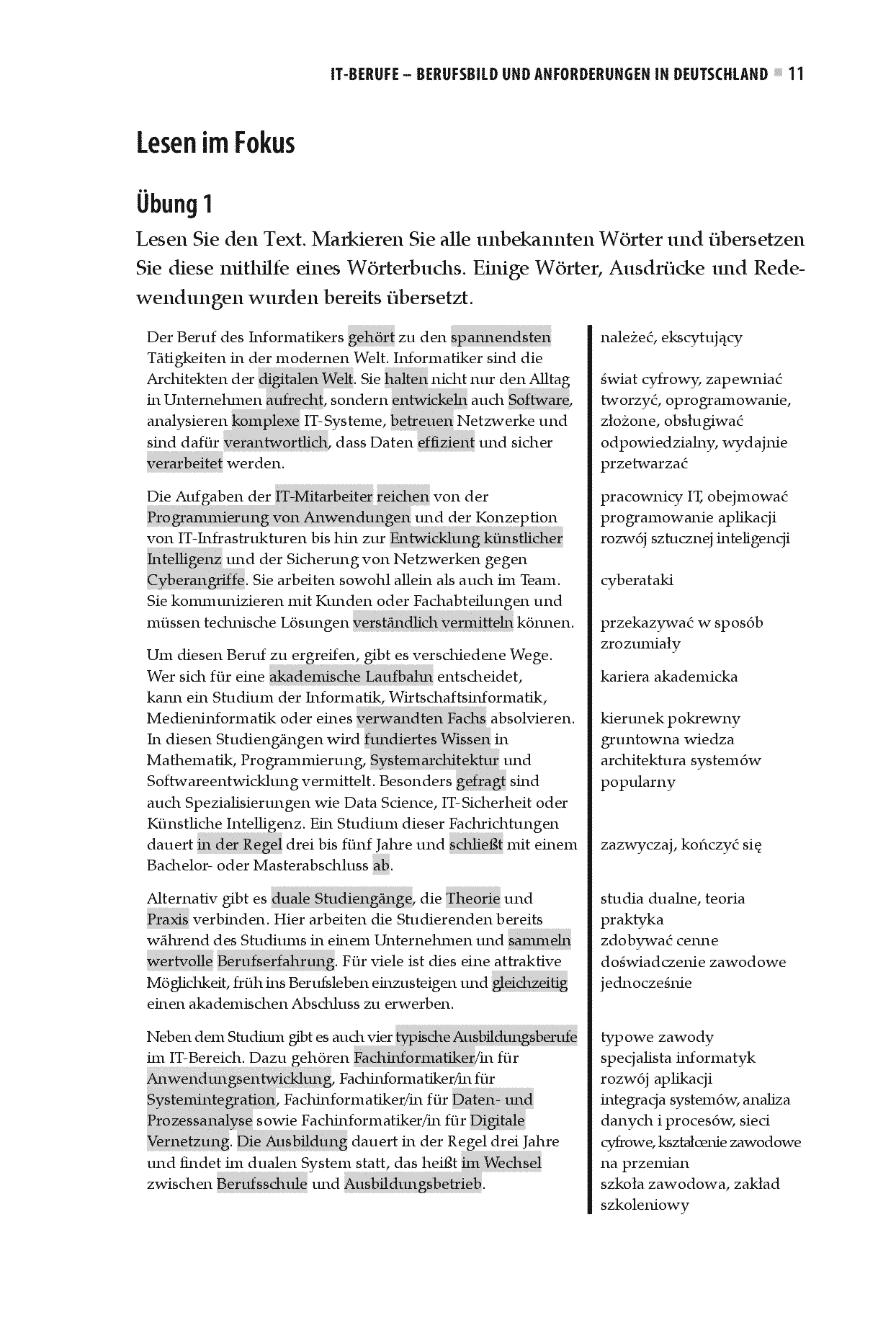 Fragment „Nowoczesny niemiecki dla branży IT. Praktyczne przykłady i ćwiczenia” — strona 11 z 30