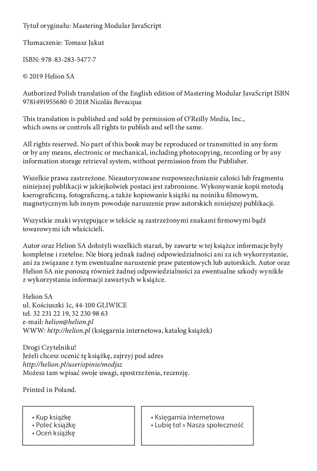 Fragment „Modularny JavaScript dla zaawansowanych” — strona 2 z 30