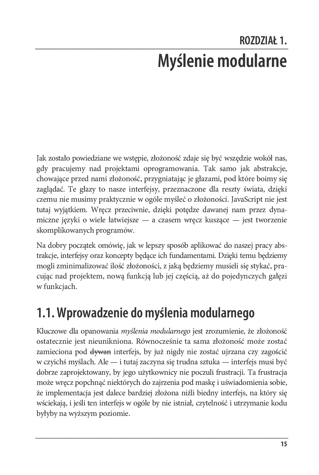 Fragment „Modularny JavaScript dla zaawansowanych” — strona 5 z 30