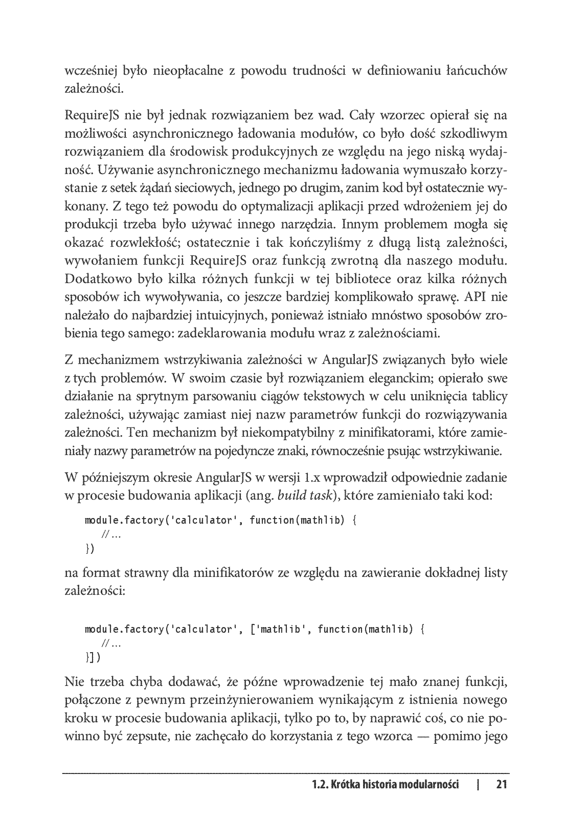 Fragment „Modularny JavaScript dla zaawansowanych” — strona 11 z 30